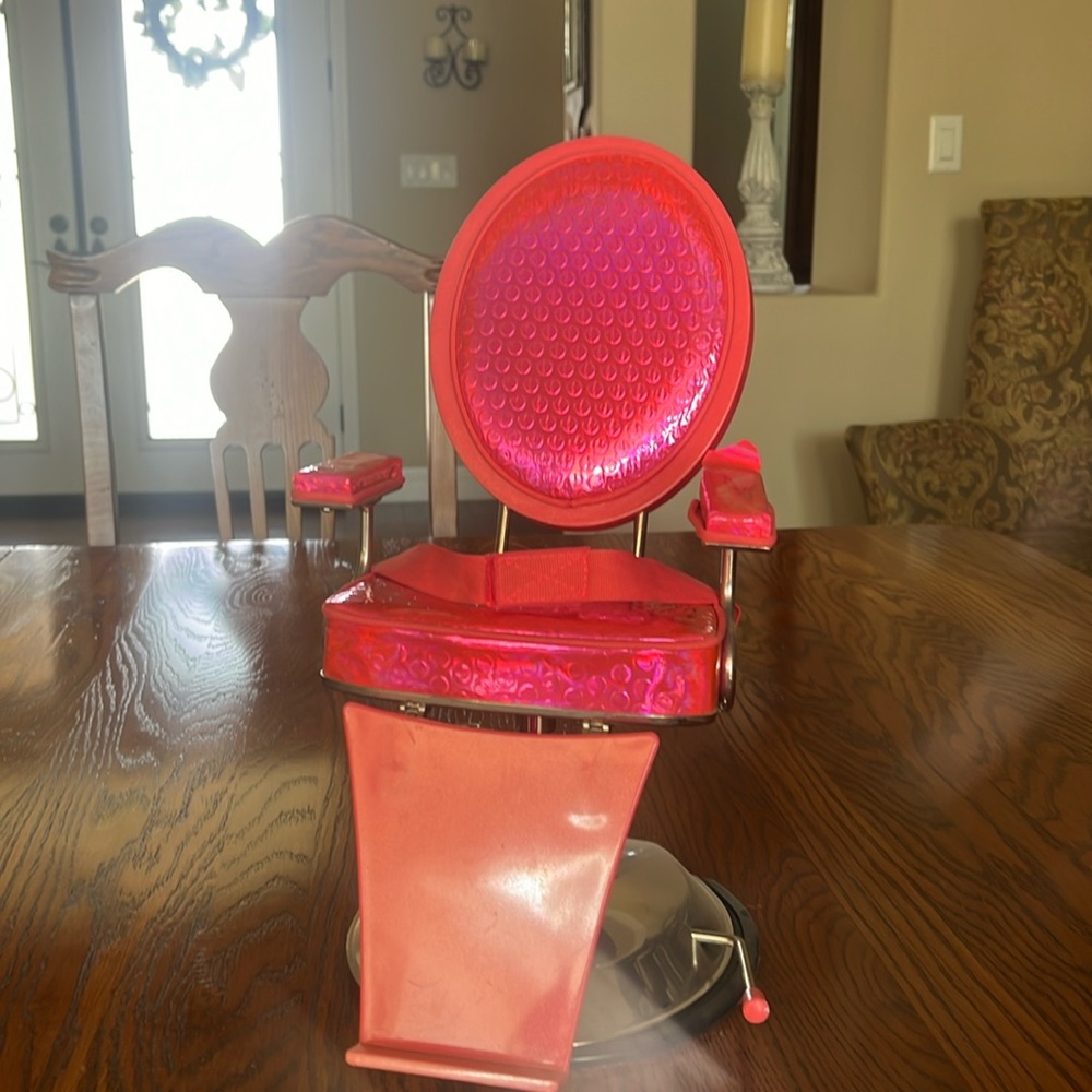 American Girl Doll beauty salon chair